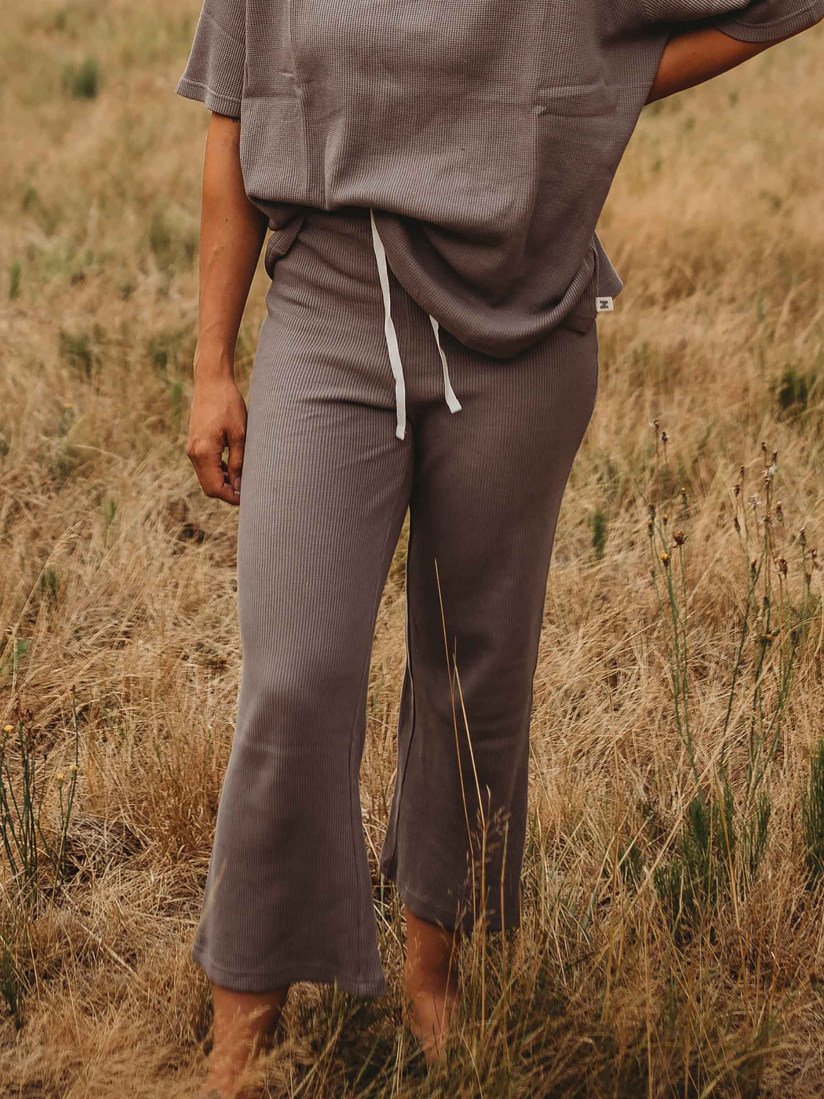 Women's Waffle Culotte Storm