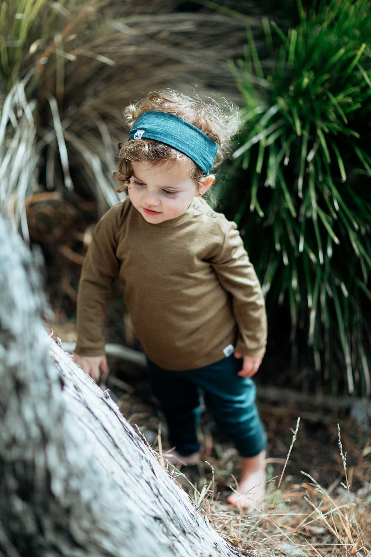 MerinoSilk Infant Smith Leggings Deep Sea