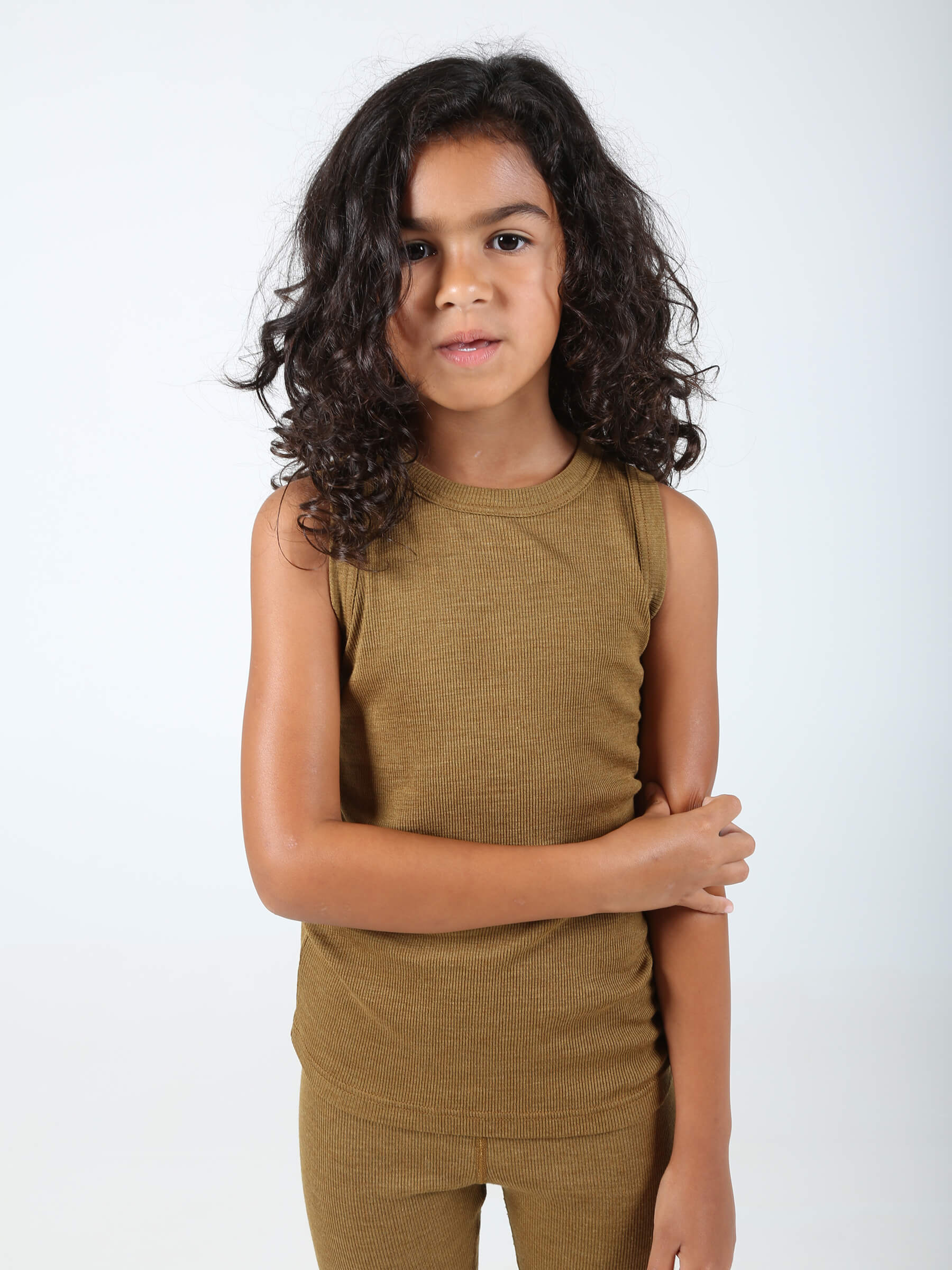 Child MerinoSilk Tank Kelp