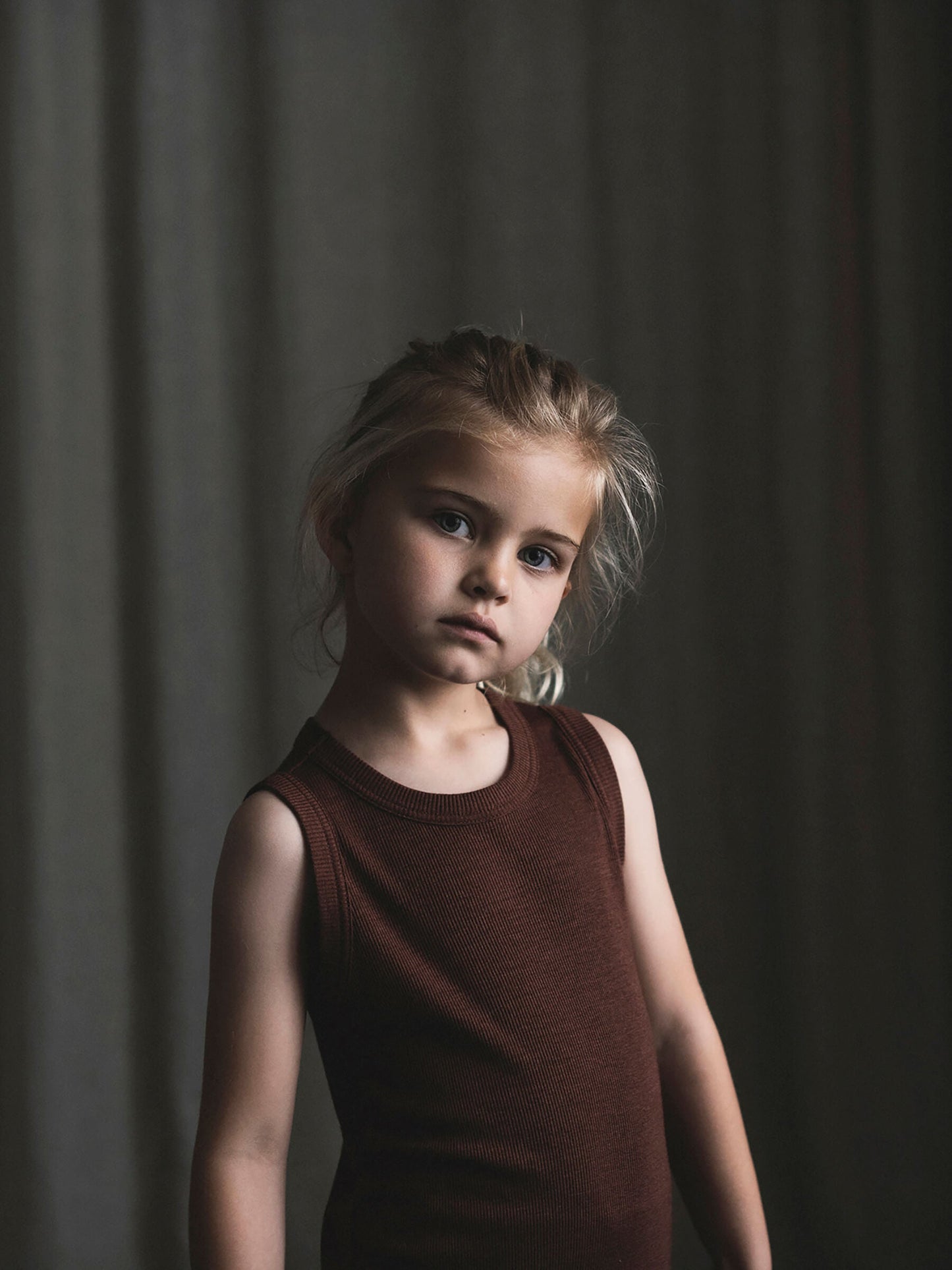 Child MerinoSilk Tank Rust