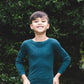 Child MerinoSilk Crew Deep Sea