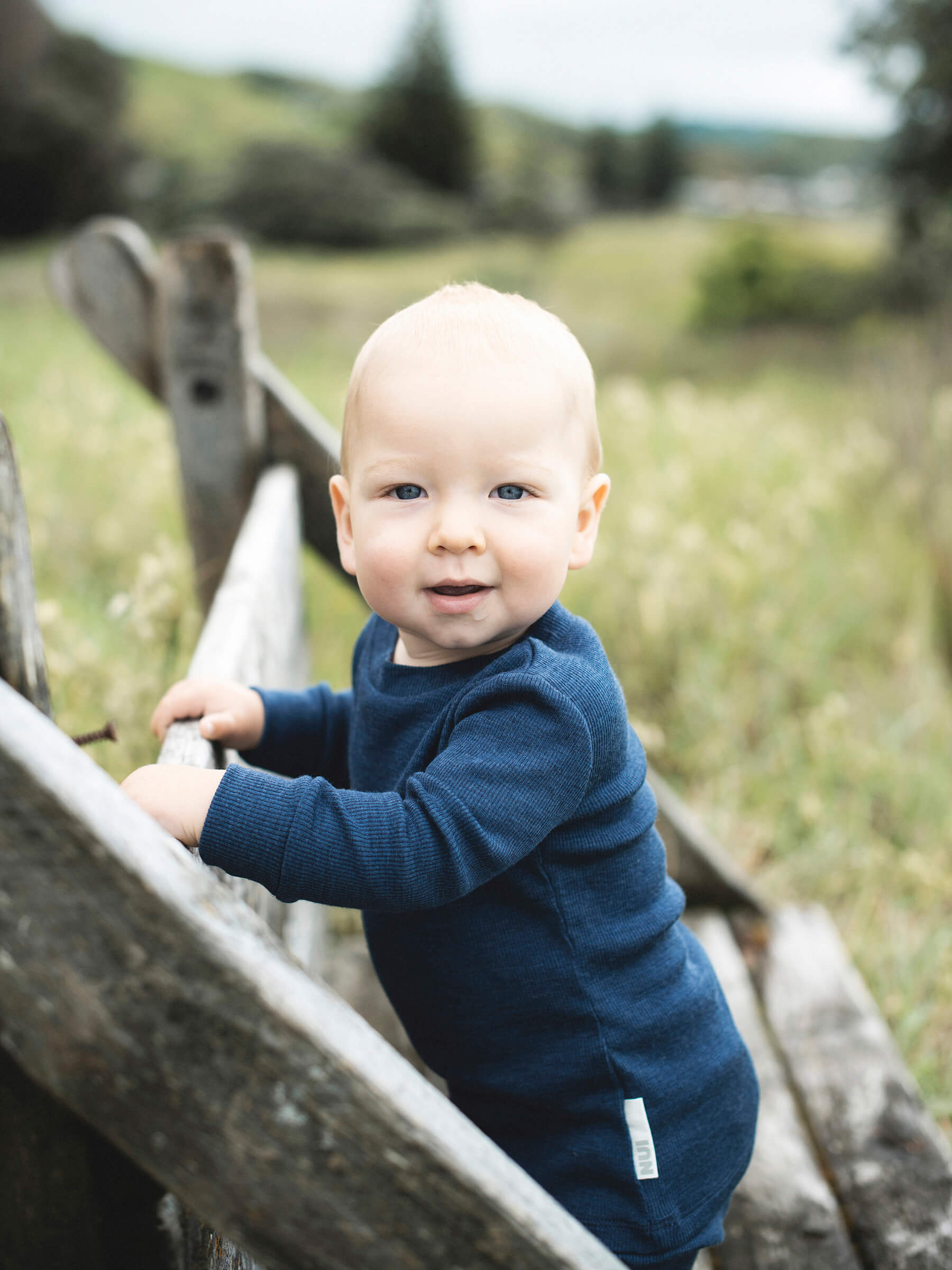 Baby MerinoSilk Crew Denim