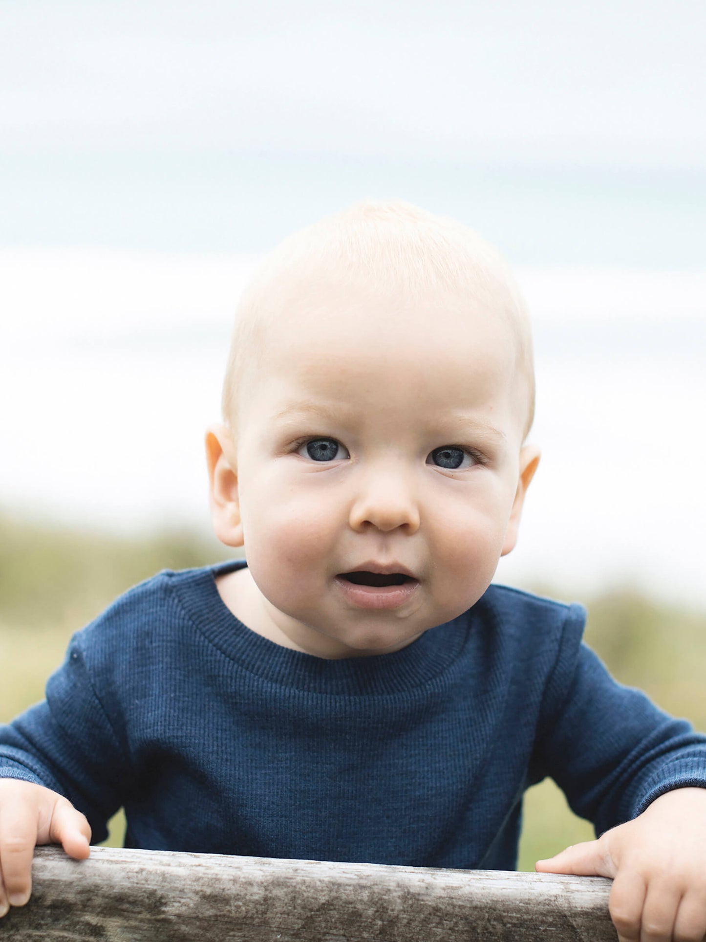 Baby MerinoSilk Crew Denim
