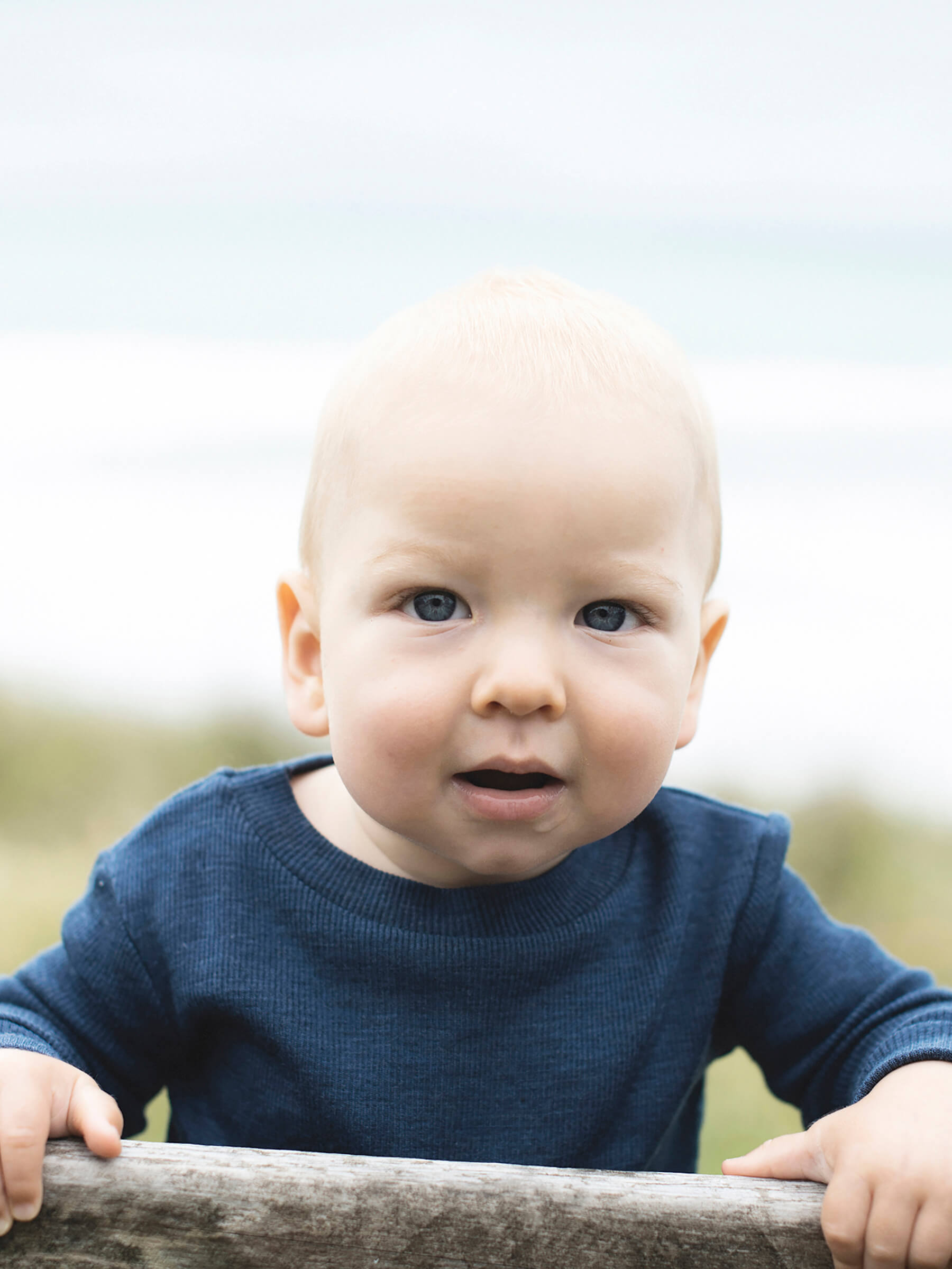Baby MerinoSilk Crew Denim