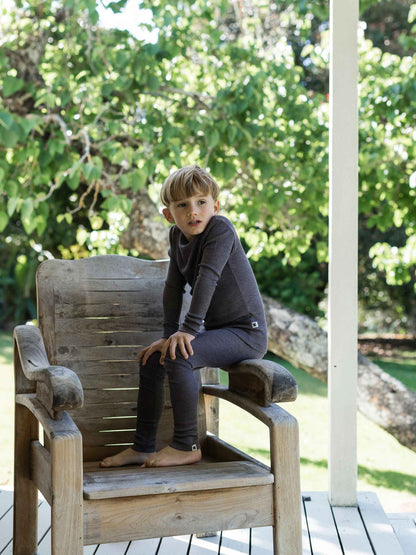 Child MerinoSilk Crew Plum