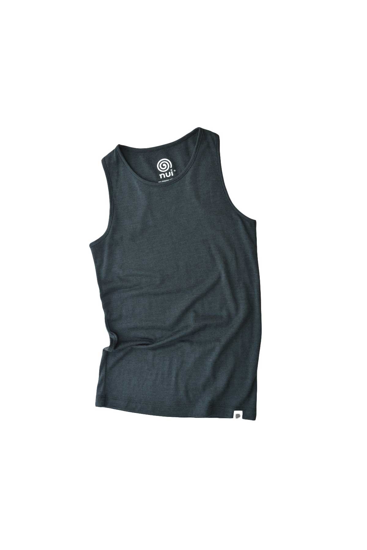 MerinoSilk Herff Tank Charcoal
