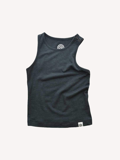 MerinoSilk Infant Herff Tank Charcoal