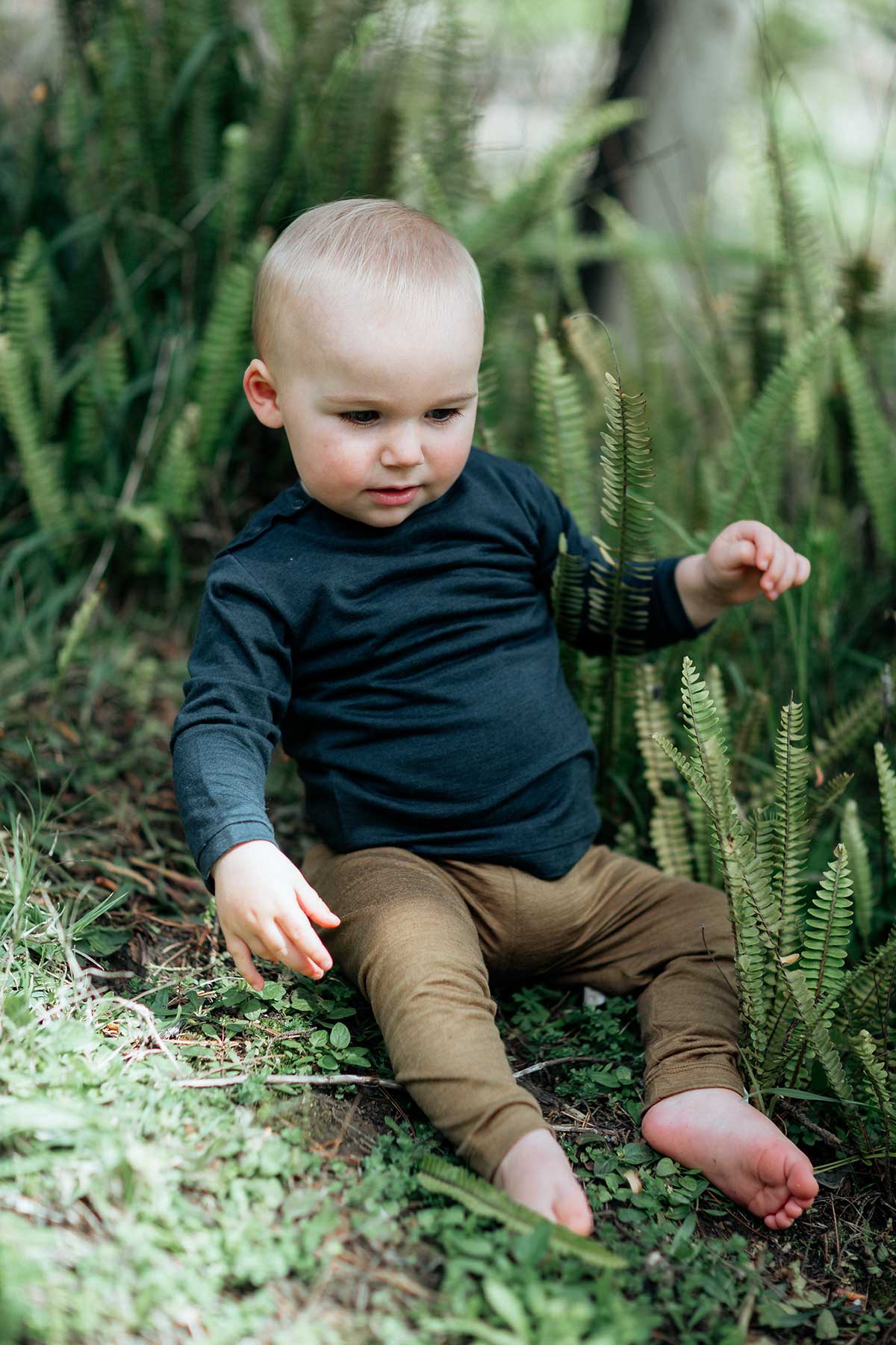 MerinoSilk Infant Smith Leggings Kelp