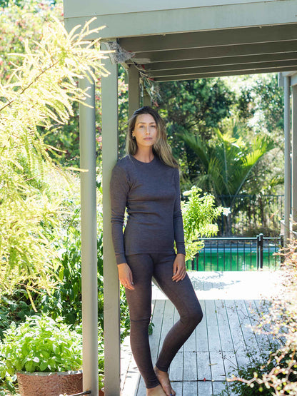 Women's Merinosilk Leggings Plum