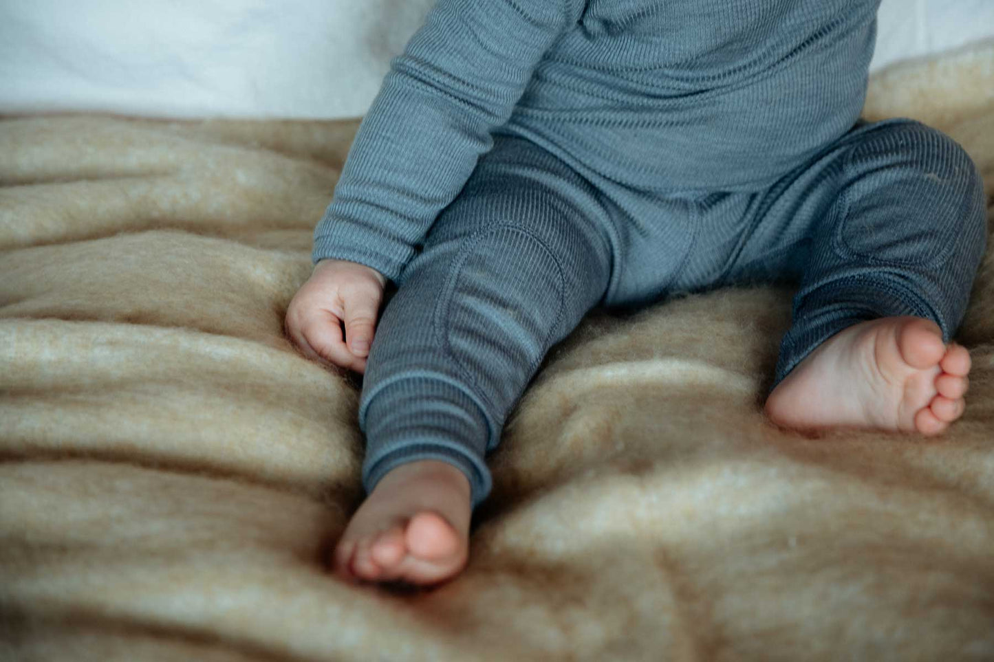 MerinoSilk Infant Leggings Storm