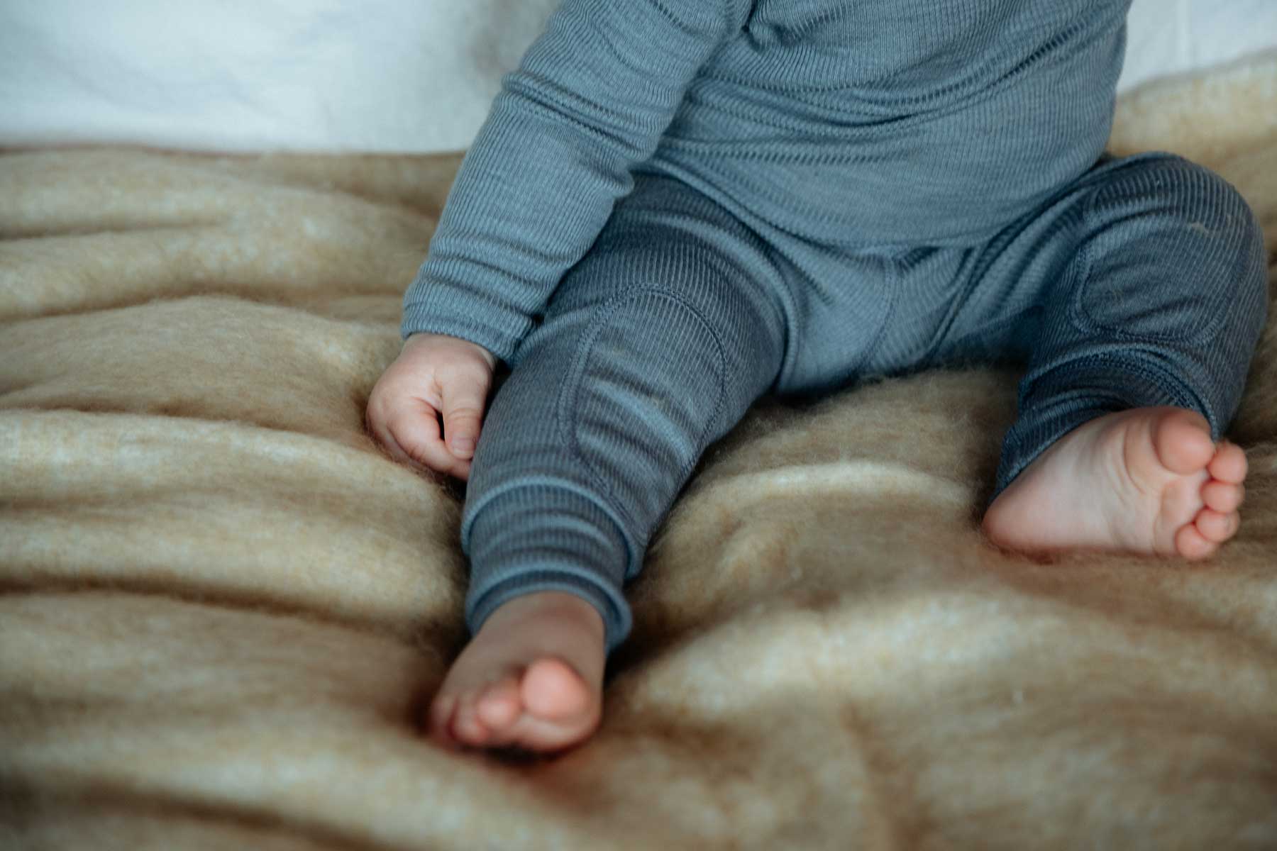 MerinoSilk Infant Leggings Storm