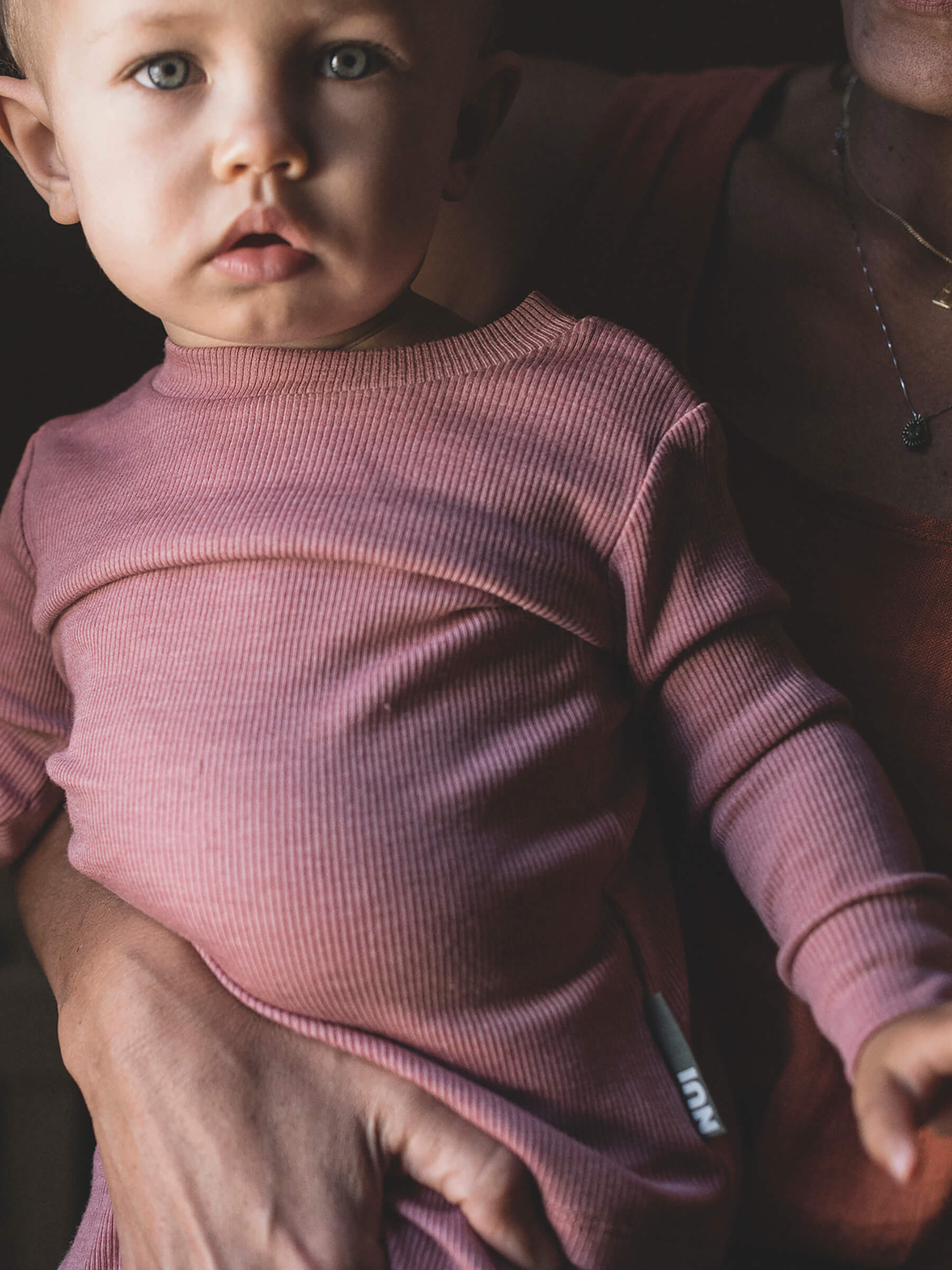 Baby MerinoSilk Crew Dusk