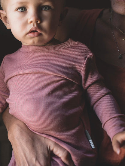 Baby MerinoSilk Crew Dusk